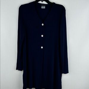 Citiknit Long Sleeve Jersey Knit Cardigan